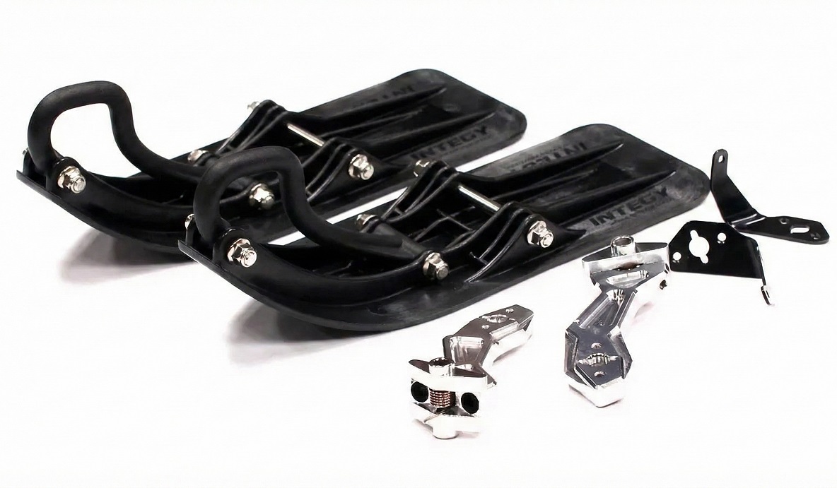 T6706SILVER Front Sled Ski Attachment Set for HPI Savage Flux, Savage-X & Savage XL(for RWD) - Image 1