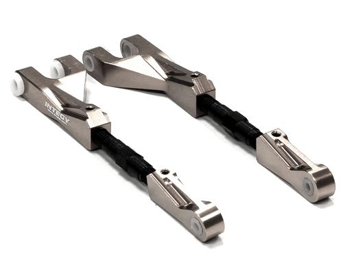 T6715SILVER Billet Machined T2 Upper Arms for Savage Flux, X 4.6 2011 & Savage XL - Image 1