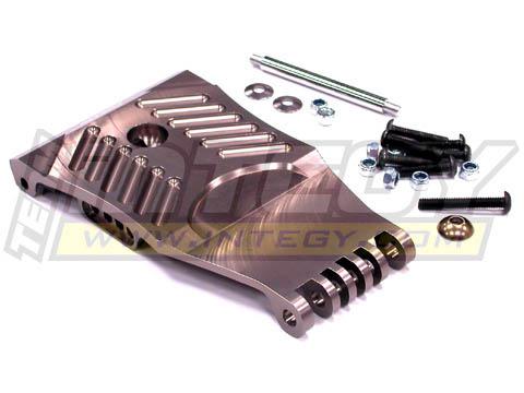 T6882GREY Billet Machined Front Skid Plate for HPI 1/5 Baja 5T Desert Truck - Image 1