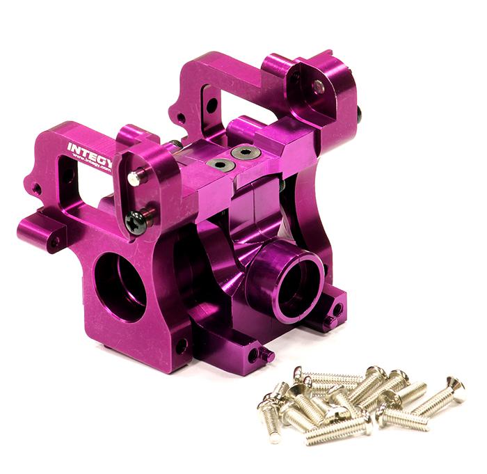 T6923PURPLE Billet Machined Gearbox Assembly for HPI 1/8 Savage XL & X 4.6 RTR Monster Truck - Image 1