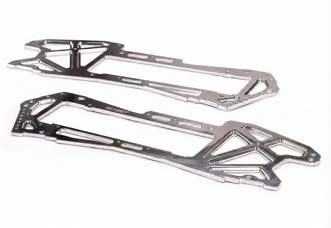 T6949SILVER Billet Machined Alloy Chassis Plate for HPI 1/10 E-Savage Monster Truck - Image 1