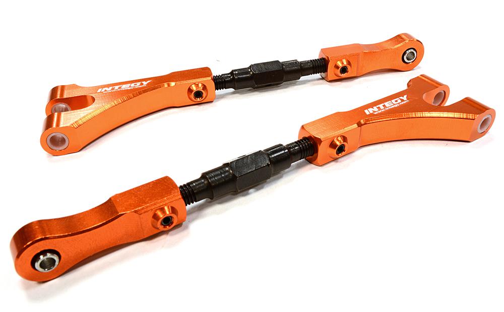 T6990ORANGE Billet Machined Alloy Upper Arms for HPI 1/8 Savage XL, Flux & X 4.6 RTR Truck - Image 1