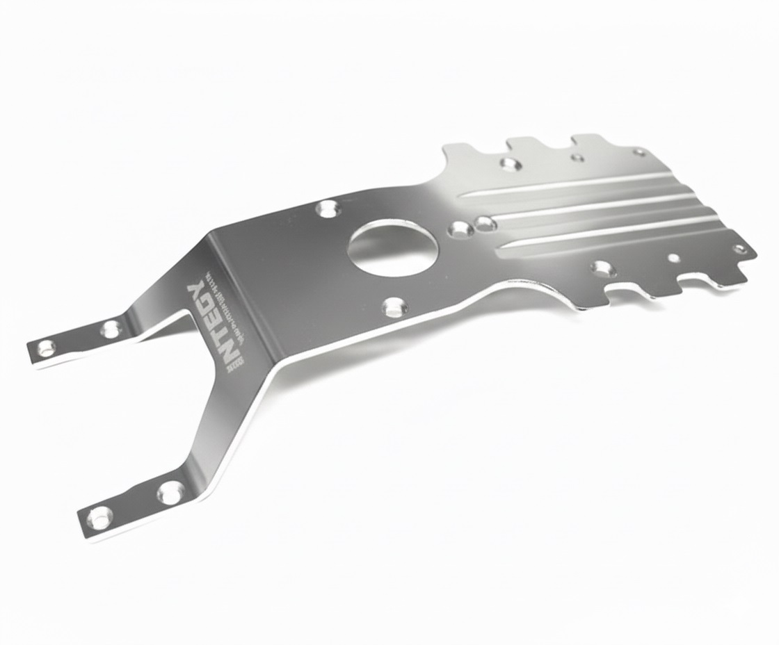 T7114S Billet Machined Front-Mid Skid Plate for Team Associated 1/8 MGT Monster Truck - Image 1