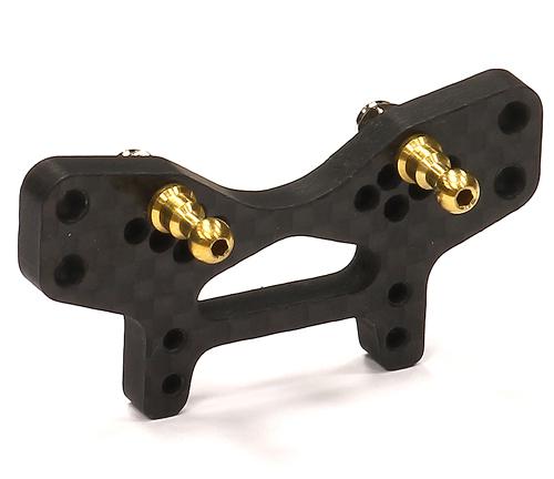 T7644 Carbon Fiber Rear Shock Tower for Associated 1/18 SC18 Short Course Truck - Image 1