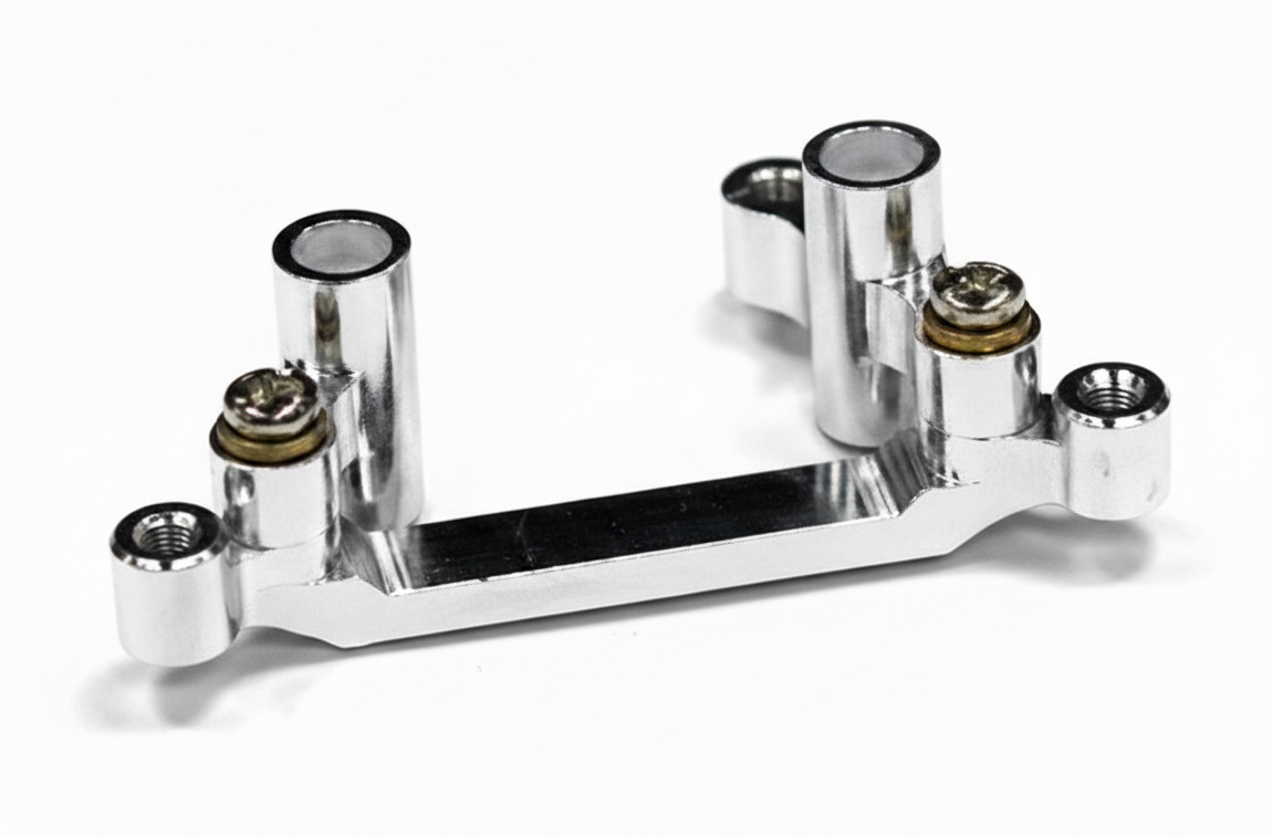 T7649SILVER Billet Machined Alloy Steering Bellcrank Set for AE SC18 - Image 1