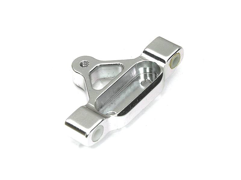 T7826SILVER Billet Machined Alloy Rear Arm Mount for Associated 1/10 GT2 off-road Truck - Image 1