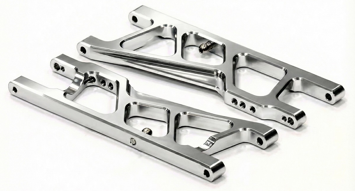 T7841SILVER Billet Machined Alloy Rear Suspension Arm for Associated 1/10 SC10 2WD - Image 1