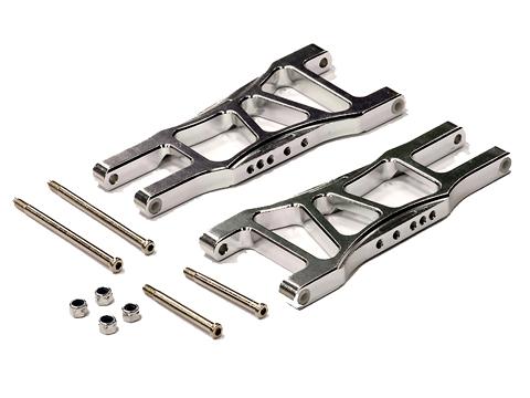 T7949SILVER V2 Rear Lower Arm for Traxxas 1/10 Stampede 2WD, Rustler 2WD XL5 & VXL 3655X - Image 1