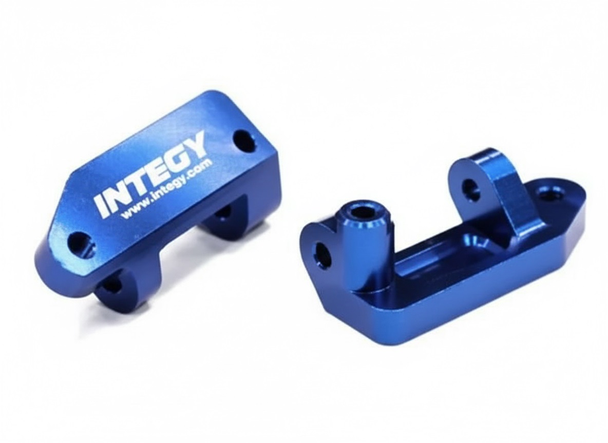 T7989BLUE Caster Blocks II for Traxxas 1/10 Stampede 2WD, Rustler 2WD XL5 & VXL 3632 - Image 1