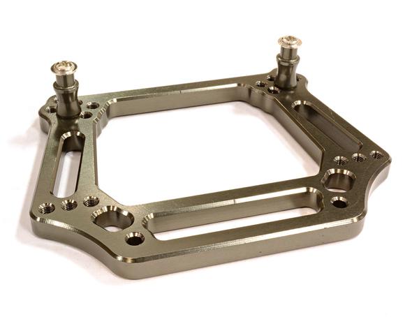 T7992GREY Front Shock Tower II for 1/10 Electric Slash 2WD/Stampede 2WD XL5 3639 - Image 1