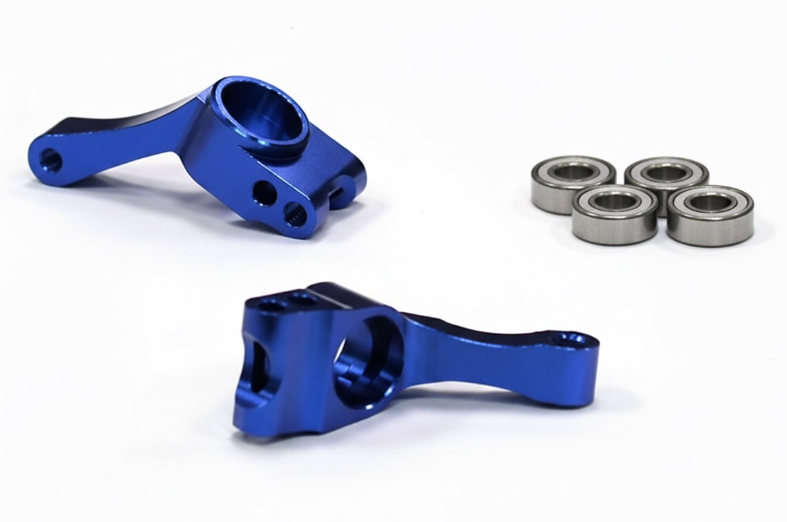 T7997BLUE Rear Hub Carriers II for Electric Slash 2WD Stampede 2WD Rustler 2WD Bandit 3572 - Image 1