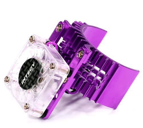 T8074PURPLE Motor Heatsink 540 Size w/ Cooling Fan for Slash Stampede 2WD Rustler 2WD Bandit - Image 1