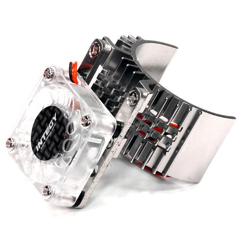 T8074SILVER Motor Heatsink 540 Size w/ Cooling Fan for Slash Stampede 2WD Rustler 2WD Bandit - Image 1