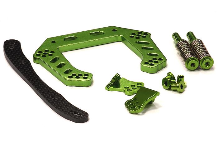 T8082GREEN 09 Alloy Front Shock Tower for Rustler 2WD (XL5, VXL) 3639 - Image 1