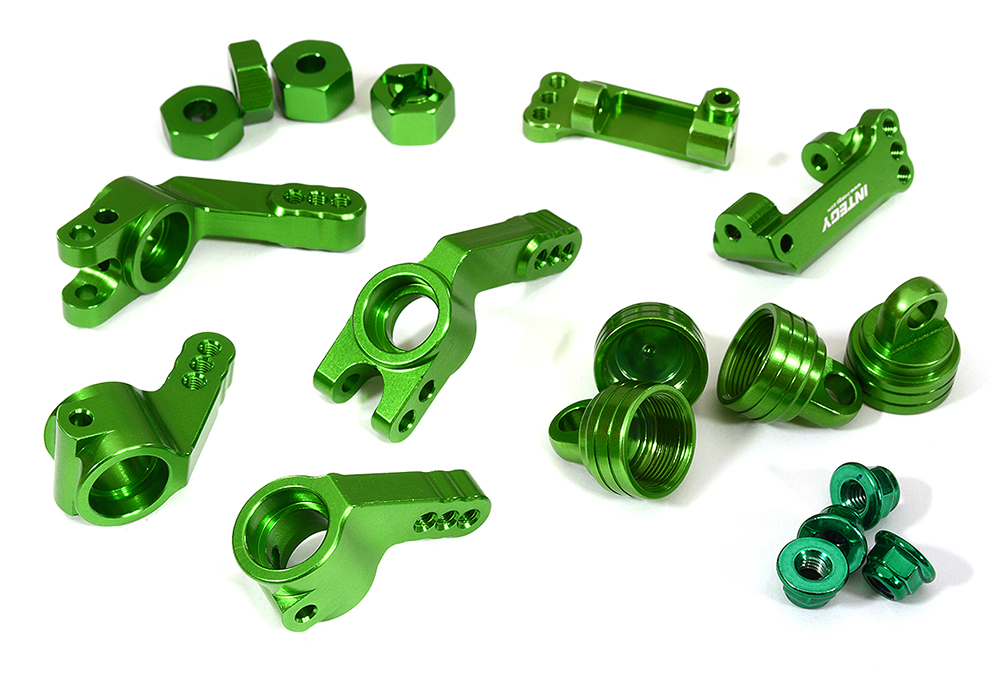 T8148GREEN Billet Stage 1 Conversion for Traxxas 1/10 Rustler 2WD, Stampede 2WD & Slash 2WD - Image 1