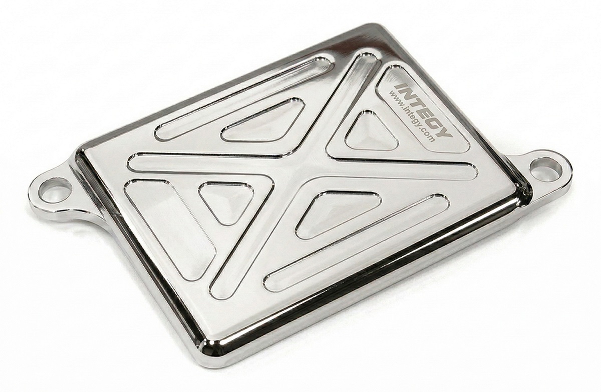 T8163CHROME Battery Box Cover Low Profile for Losi 8ight (LOSA0801 & LOSA0802) - Image 1