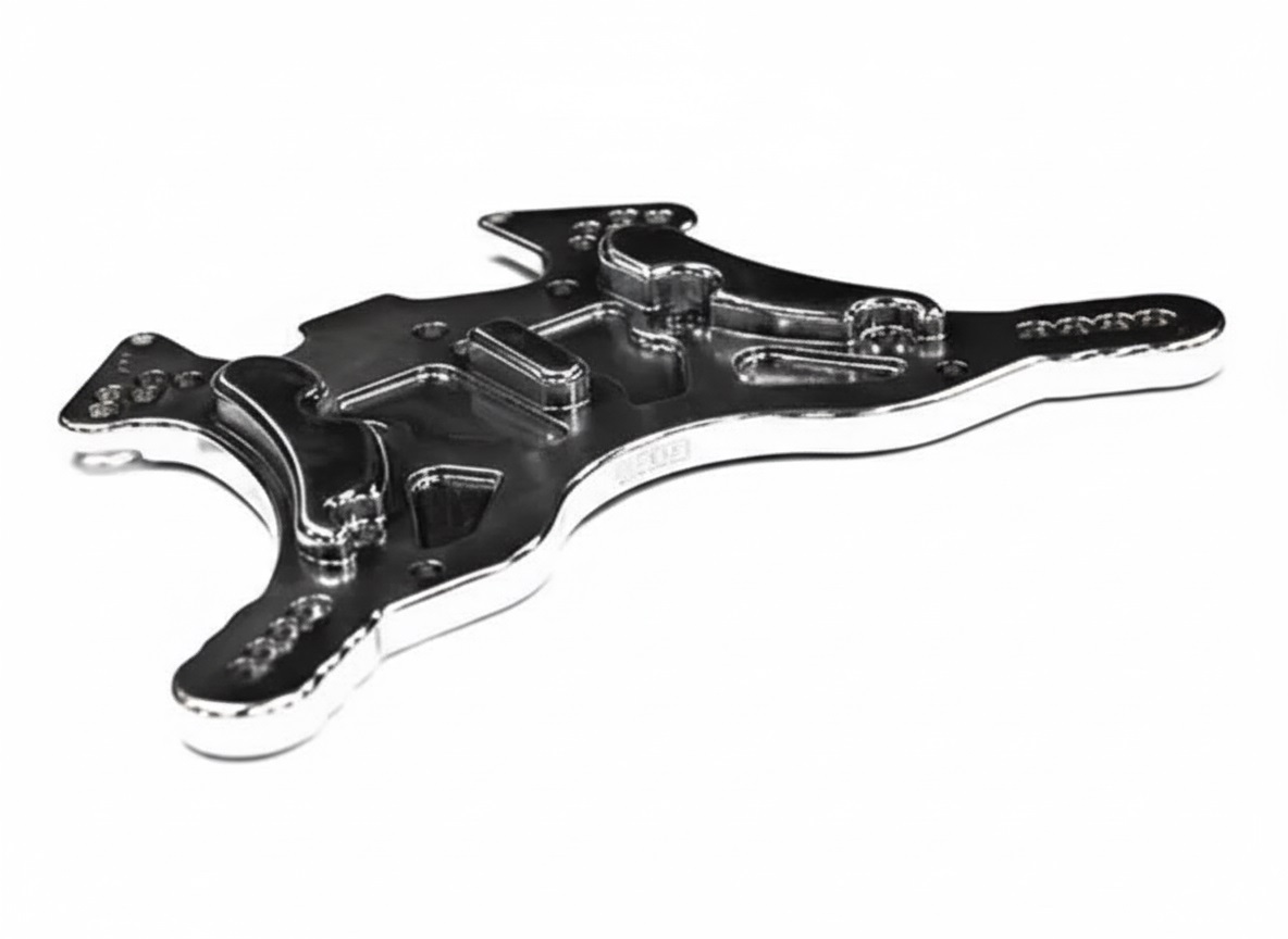 T8176CHROME Billet Machined HD Rear Shock Tower for Losi 1/8 8ight-T Truggy (LOSA0802) - Image 1