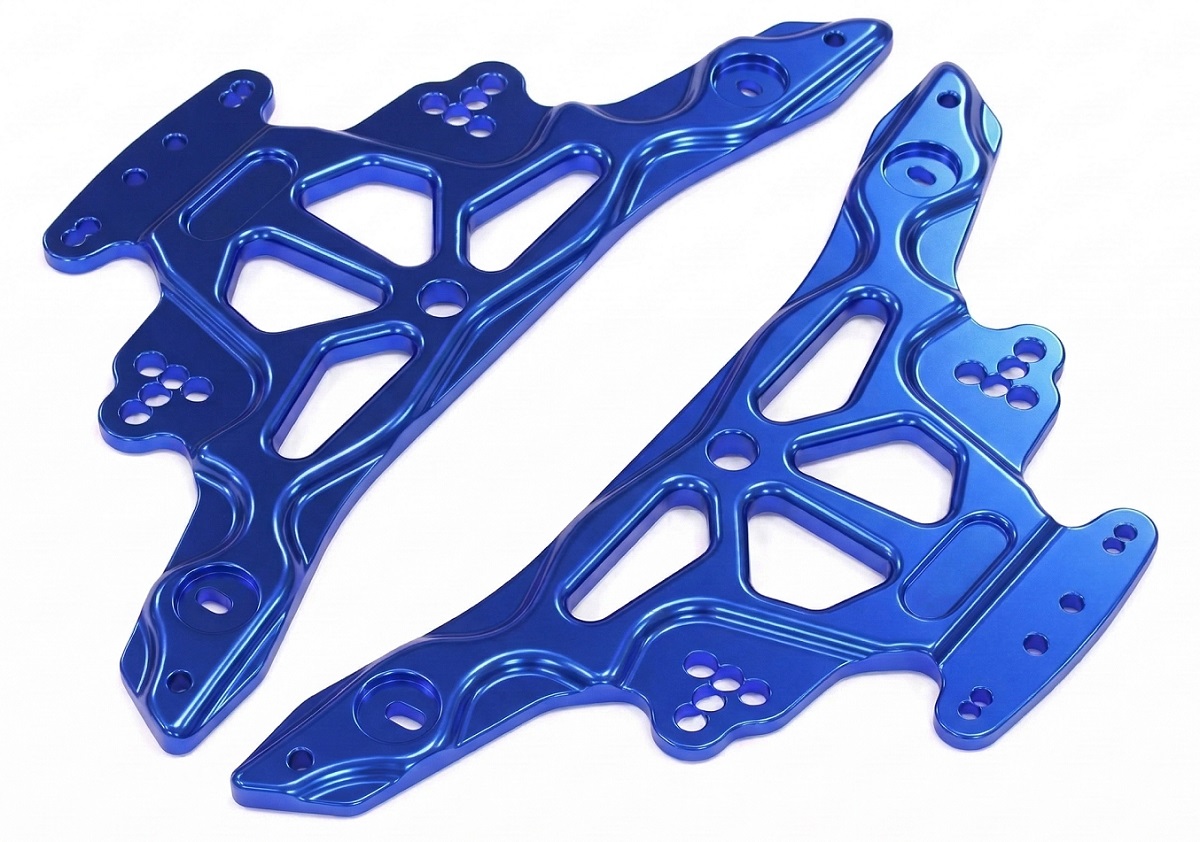 T8202BLUE Billet Machined Alloy Main Chassis Set for Losi 1/18 Mini-Rock Crawler - Image 1
