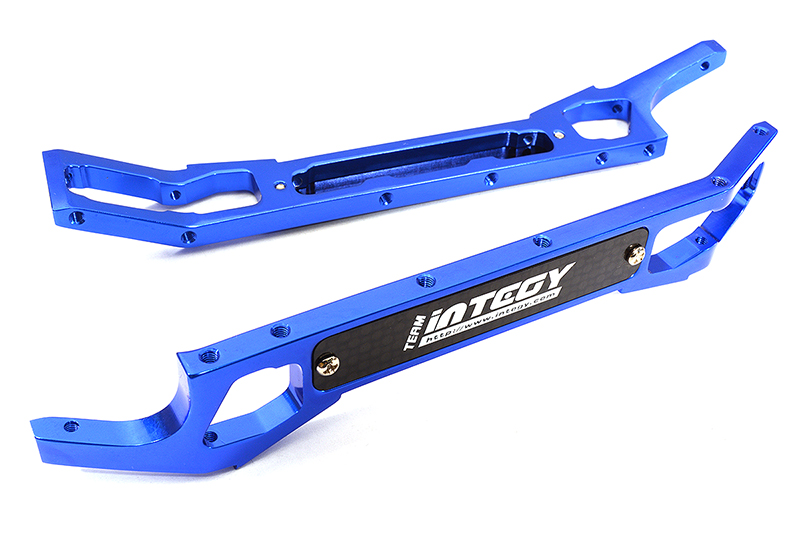T8308BLUE Billet Machined Chassis Side Rail (2) for Losi 1/18 Mini-LST Monster Truck - Image 1