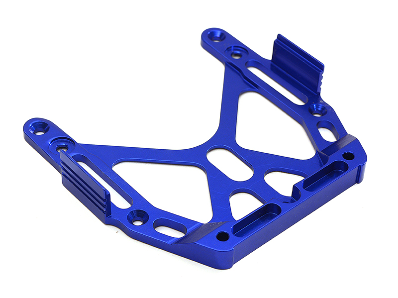 T8317BLUE Billet Machined Rear Upper Chassis Brace for Losi 1/18 Mini-LST Monster Truck - Image 1