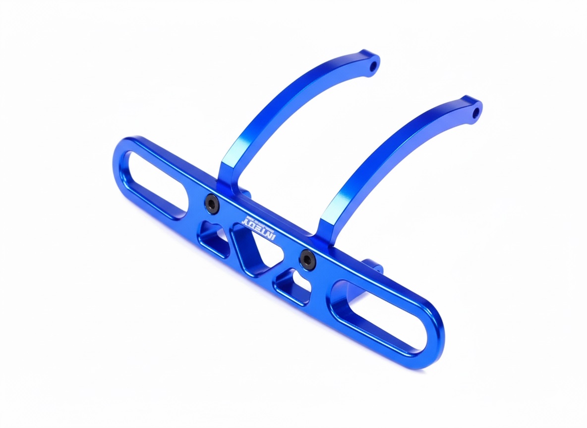 T8363BLUE Billet Machined Alloy Rear Bumper for Associated Mini MGT 3.0 Monster Truck - Image 1