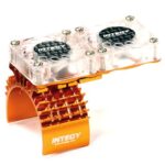 Motor Heatsink + Twin Cooling Fan for Traxxas 1/10 Slash 4X4 (6808)