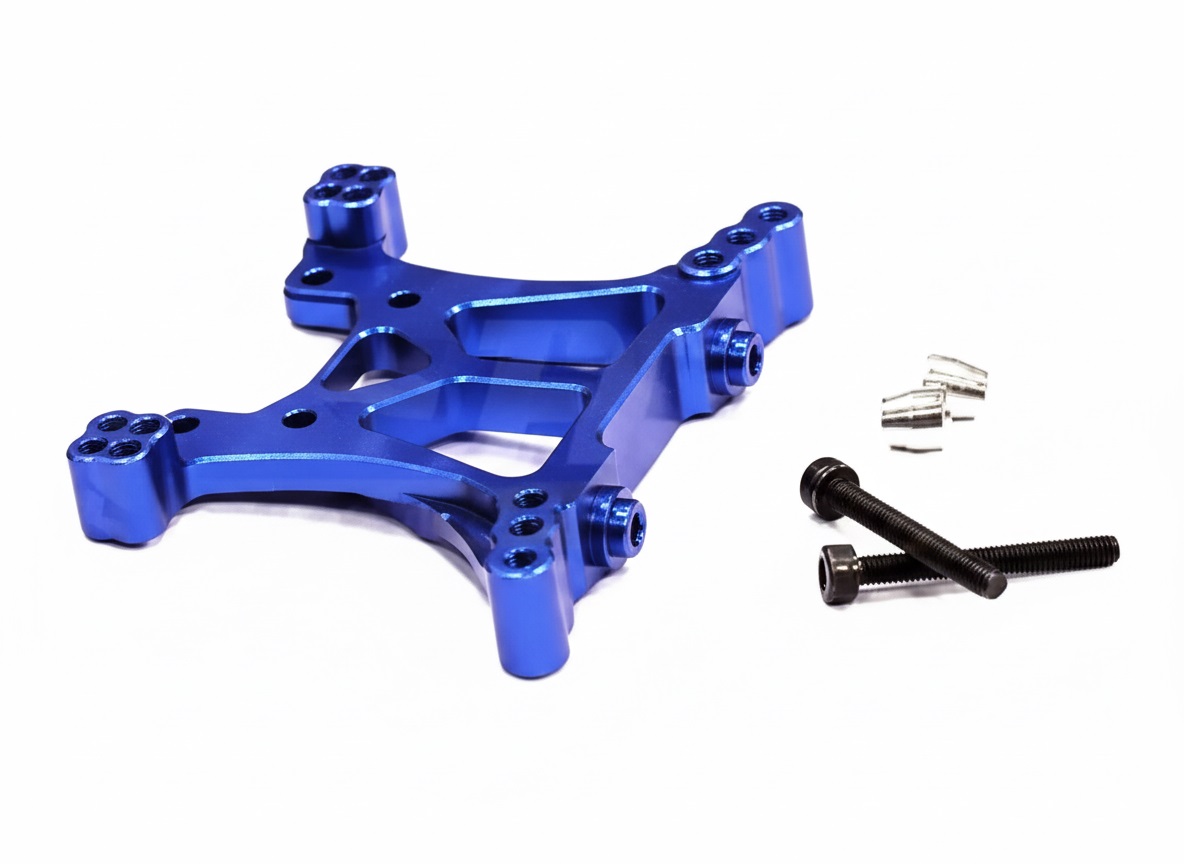 T8543BLUE Billet Machined Front Shock Tower for Traxxas 1/10 Slash 4X4 6839 - Image 1