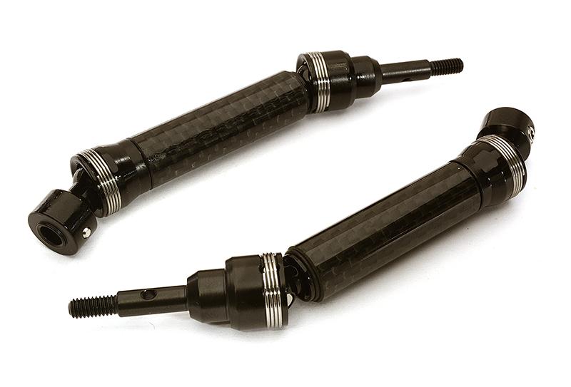 T8559CARBON XHD V2 Front Universal Drive Shafts for Traxxas 1/10 Slash & Stampede 4X4 6851X - Image 1