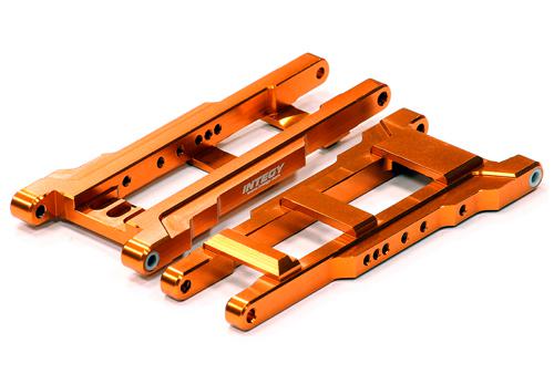 T8581ORANGE Billet Machined Lower Suspension Arms for 1/10 Stampede 4X4 & Slash 4X4 3655X - Image 1