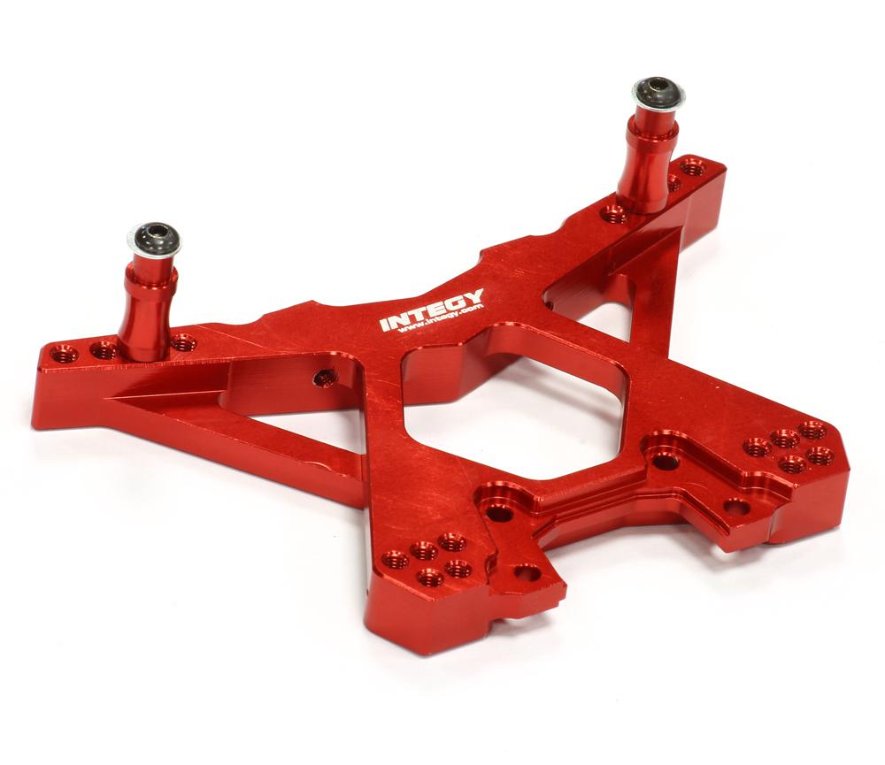 T8582RED Billet Machined Rear Shock Tower for 1/10 Stampede 4X4 & Slash 4X4 6838 - Image 1