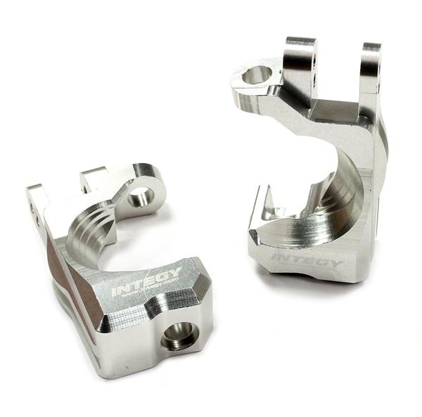 T8590SILVER Billet Machined T2 Caster Blocks for 1/10 Stampede 4X4, Slash 4X4 & Rustler 4X4 - Image 1