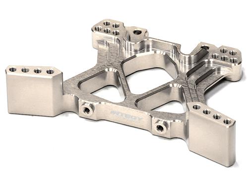 T8593SILVER Billet Machined T2 Rear Shock Tower for 1/10 Stampede 4X4 & Slash 4X4 6838 - Image 1