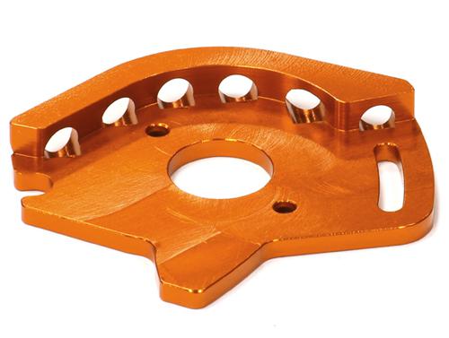 T8597ORANGE Billet Machined T2 Motor Plate for 1/10 Stampede 4X4 & Slash 4X4 (non-LCG) 6890 - Image 1