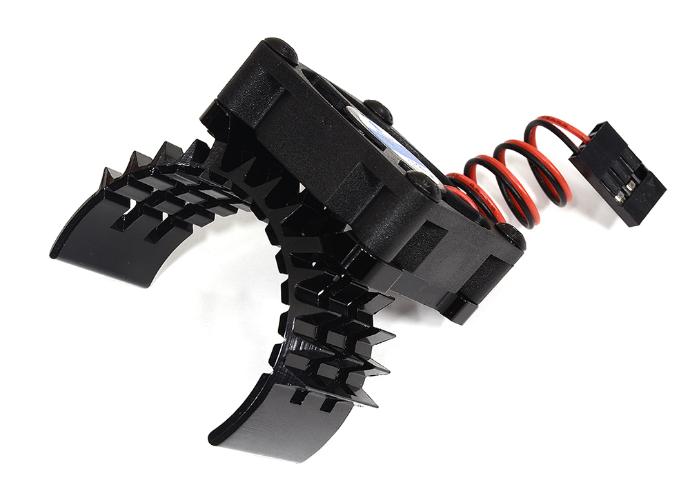 T8635BLACK T2 Motor Heatsink w/ Cooling Fan for Traxxas 1/10 Stampede 4X4 & Slash 4X4 - Image 1