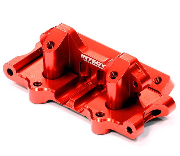 T8641RED Machined T3 Front Bulkhead for 1/10 Rustler 2WD, Stampede 2WD & Slash 2WD 2530A - Image 1