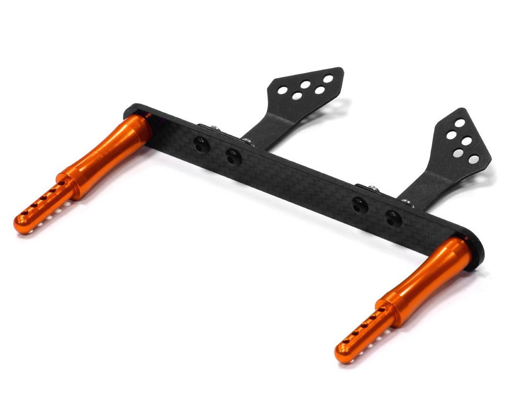 T8642ORANGE Machined Composite & Alloy T3 Front Body Mount Set for 1/10 Stampede 2WD 3614 - Image 1