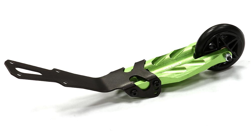 T8653GREEN Billet Machined Green Wheelie Bar for Traxxas 1/10 Stampede 4X4 - Image 1