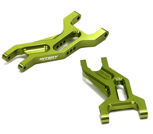 T8664GREEN Billet Machined Front Suspension Arms for Traxxas 1/10 Slash 2WD 3631 - Image 1