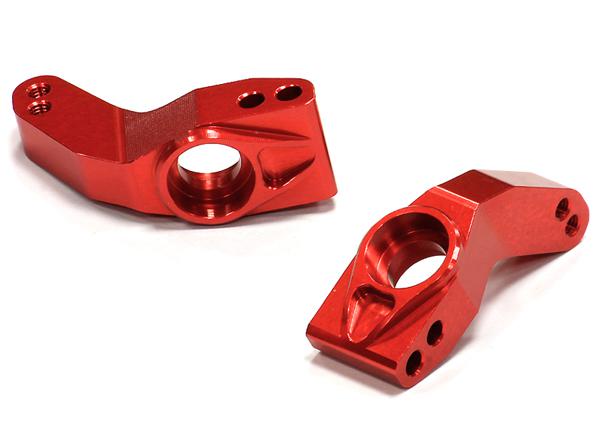 T8670RED Billet Machined Rear Hub Carriers for Traxxas 1/10 Slash 2WD - Red 3752 - Image 1