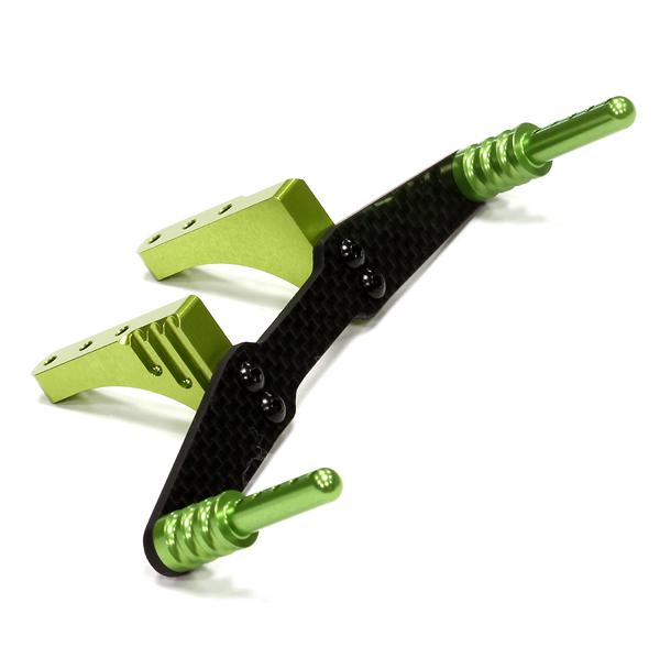 T8671GREEN Machined Rear Body Mount Set for Traxxas 1/10 Slash 2WD 1914R - Image 1