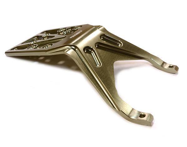 T8673GREY Grey Billet Machined Rear Skid Plate for Traxxas 1/10 Slash 2WD (non-LCG) 5837 - Image 1