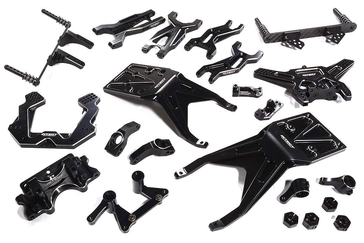 Black Complete Billet Machined Suspension Upgrade Kit for Traxxas 1/10 Slash 2WD