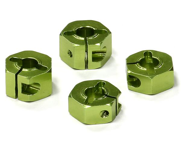 T8677GREEN Billet Machined Hex Wheel Hubs for Traxxas 1/10 Slash 2WD 3654 - Image 1