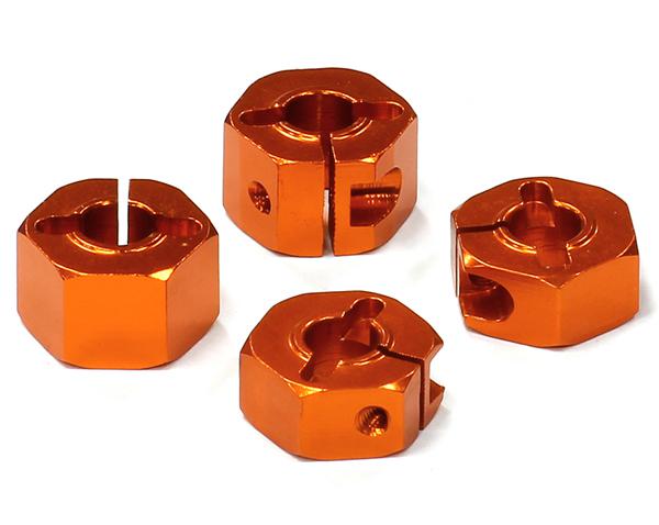 T8677ORANGE Billet Machined Hex Wheel Hubs for Traxxas 1/10 Slash 2WD 3654 - Image 1