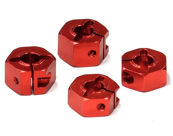 T8677RED Billet Machined Hex Wheel Hubs for Traxxas 1/10 Slash 2WD 3654 - Image 1