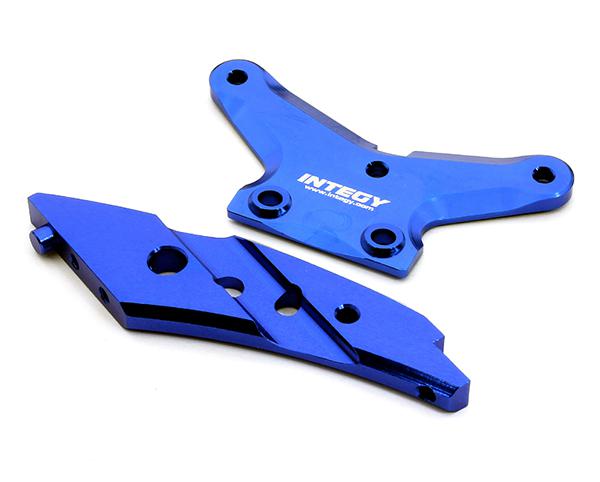 T8680BLUE Billet Machined Front Anti-Bending Plate for HPI Ken Block WR8 Flux - Image 1