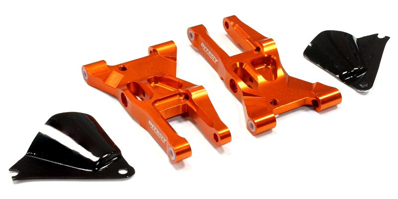 T8684ORANGE Orange Billet Machined Front Lower Suspension Arms for HPI Ken Block WR8 3.0 - Image 1