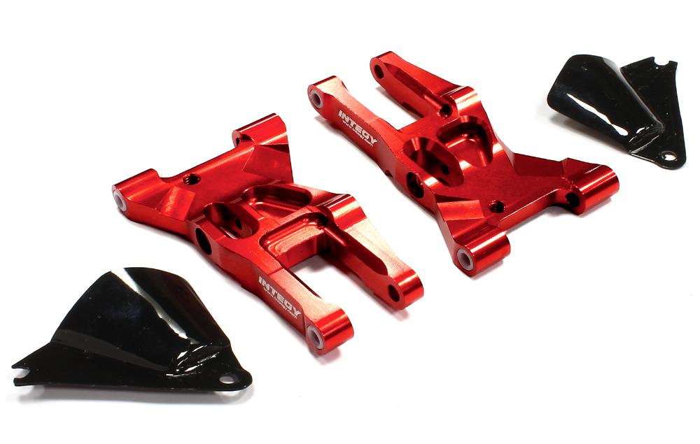 T8684RED Billet Machined Front Lower Suspension Arms for HPI Ken Block WR8 3.0 - Image 1