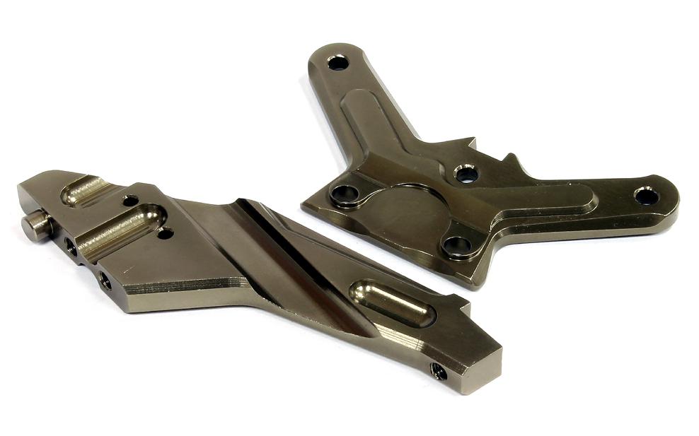 T8691GUN Billet Machined Front Anti-Bending Plate for HPI 1/10 Bullet MT & Bullet ST - Image 1