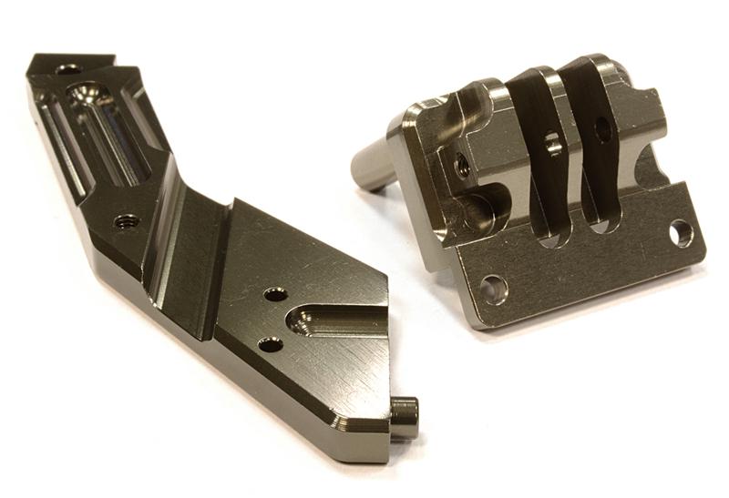 T8692GREY Billet Machined Rear Anti-Bending Plate for HPI 1/10 Bullet MT & Bullet ST - Image 1